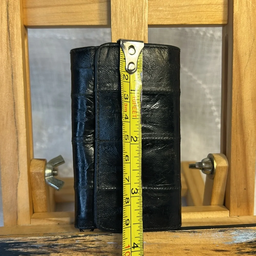 Vintage real eel skin key holder